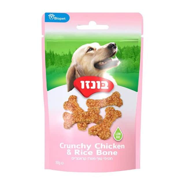 חטיף בונזו עוף ואורז קראנצ'י
