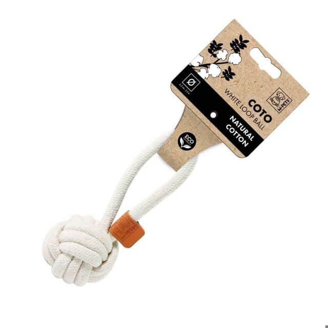 כדור עם חבל קוטו לבן