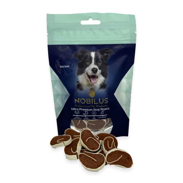נובילוס סושי ברווז לכלב 80 גרם | חטיף פרימיום מרכיבי ברווז ובקלה