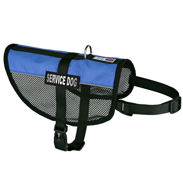 MaxAire Mesh Dog Vest Harness מבית Dogline – וסט רשת רב-תכליתי, קל במיוחד ונושם, בצבע כחול. כולל פסים רפלקטיביים, מקום ל-2 פאצ'ים צדדיים, רצועות מתכווננות, D-Ring מנירוסטה ואבזם שחרור מהיר. אידיאלי לכלבי שירות, תמיכה רגשית ואילוף, במיוחד באקלים חם.
